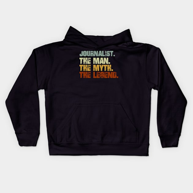 Journalist Kids Hoodie by designbym